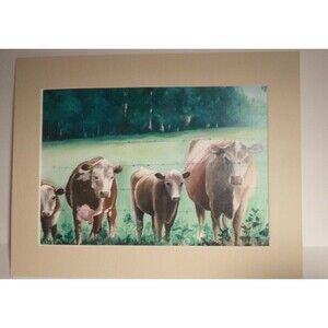 3:00 PM By Gloria Nelson Print Of Oil Painting Signed. Dated 4/2005